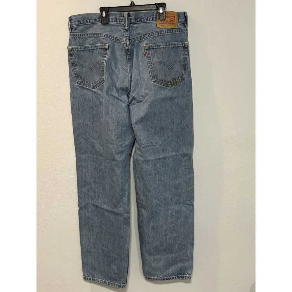Levi's Strauss &‎ Co. 550 Relaxed Fit Straight-Leg Jeans Size 36 x 34 Blue